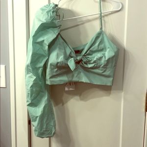 Seafoam Green Zara Crop Top - NWT